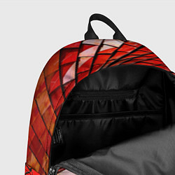 Рюкзак Красная спартаковская чешуя, цвет: 3D-принт — фото 2