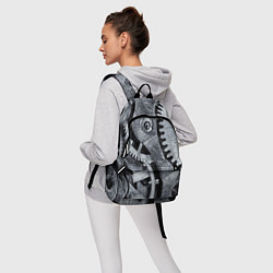 Рюкзак Стальные шестерёнки, цвет: 3D-принт — фото 2