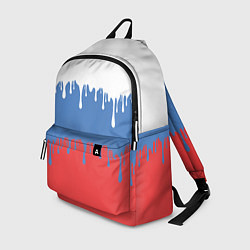 Рюкзак Флаг России потёки, цвет: 3D-принт