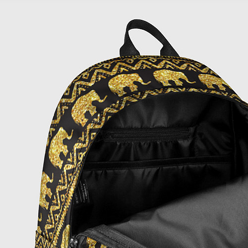 Рюкзак Золотые слоны / 3D-принт – фото 4