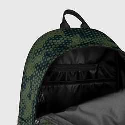 Рюкзак Абстрактный геометрический зеленый камуфляж, цвет: 3D-принт — фото 2