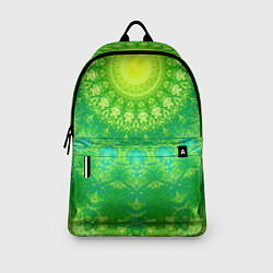 Рюкзак Желто-зеленая мандала, цвет: 3D-принт — фото 2