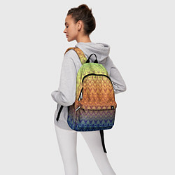 Рюкзак Модный современный узор зигзаг, цвет: 3D-принт — фото 2
