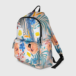 Рюкзак Цветы Яркие Тропические, цвет: 3D-принт