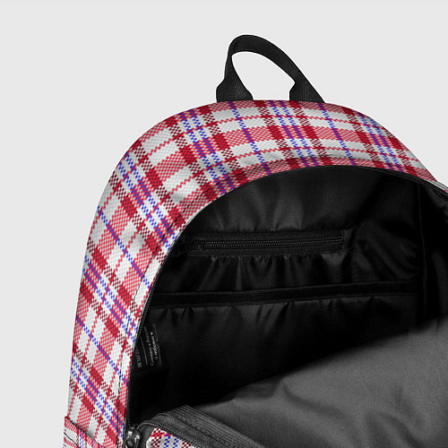 Рюкзак Клетчатая сумка челночника паттерн Дань 90-ым / 3D-принт – фото 4