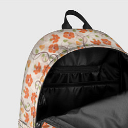 Рюкзак Оранжевый вьюнок, цвет: 3D-принт — фото 2
