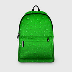 Рюкзак Зеленый фон с росой, цвет: 3D-принт — фото 2