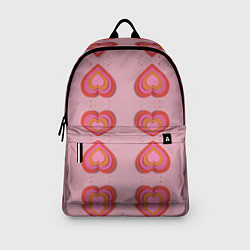 Рюкзак Сердечки перевернутые, цвет: 3D-принт — фото 2