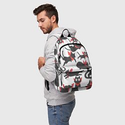 Рюкзак Котики - арт, цвет: 3D-принт — фото 2