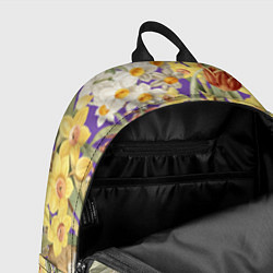 Рюкзак Цветы Нарциссы и Зайцы, цвет: 3D-принт — фото 2