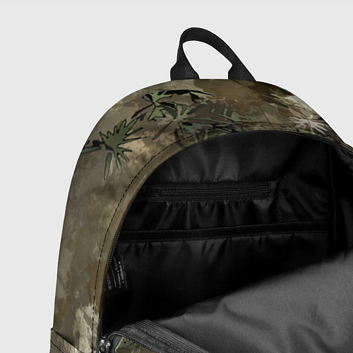Рюкзак Сова на абстрактном коричневом фоне / 3D-принт – фото 4
