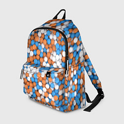 Рюкзак Глянцевые Разноцветные Шарики, цвет: 3D-принт