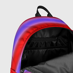 Рюкзак Striped pattern мягкие размытые полосы красные фио, цвет: 3D-принт — фото 2