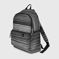 Рюкзак Black and white thin stripes Тонкие полосы, цвет: 3D-принт