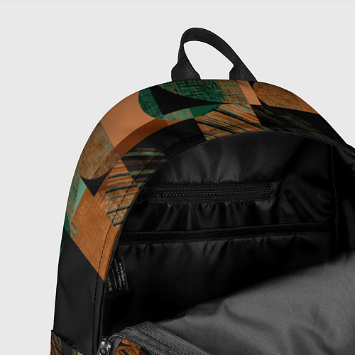 Рюкзак Текстурированный абстрактный, геометрический принт / 3D-принт – фото 4