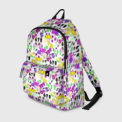 Рюкзак Разноцветные цифры и алфавит school, цвет: 3D-принт