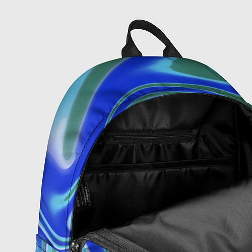 Рюкзак Тай-дай с синим, зелёным и белым цветом / 3D-принт – фото 4