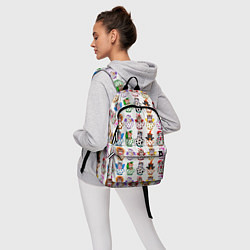 Рюкзак Kittens in a cup, цвет: 3D-принт — фото 2