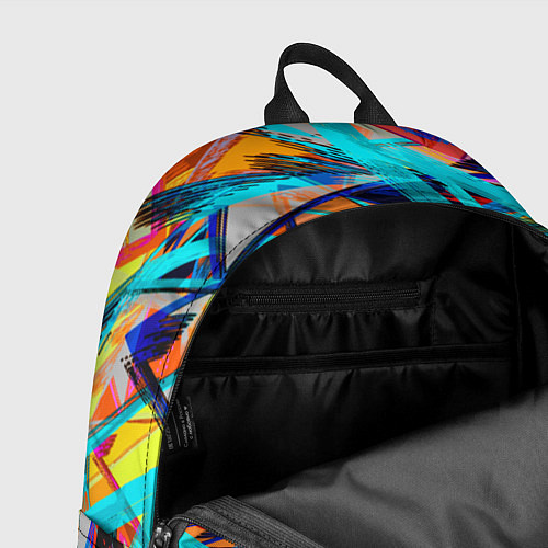 Рюкзак Яркий неоновый абстрактный узор / 3D-принт – фото 4