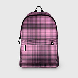 Рюкзак Мелкая черно-розовая клетка, цвет: 3D-принт — фото 2