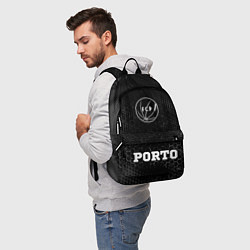 Рюкзак Porto sport на темном фоне: символ сверху надпись, цвет: 3D-принт — фото 2