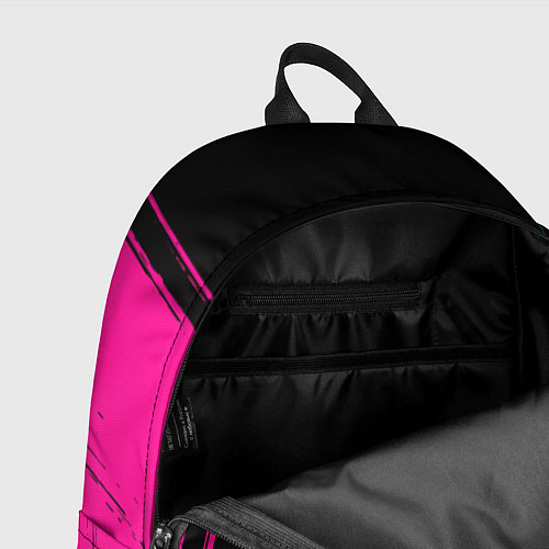 Рюкзак Rust - neon gradient: символ сверху надпись снизу / 3D-принт – фото 4