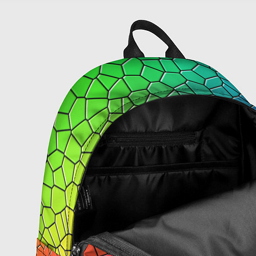 Рюкзак Разноцветное витражное стекло / 3D-принт – фото 4