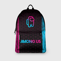 Рюкзак Among Us - neon gradient: символ, надпись, цвет: 3D-принт — фото 2