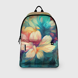 Рюкзак Цветочный букет нарисованный маслом, цвет: 3D-принт — фото 2