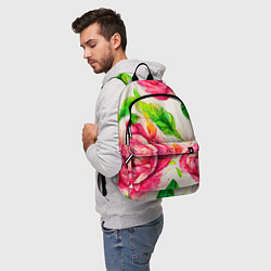 Рюкзак Яркие выразительные розы, цвет: 3D-принт — фото 2