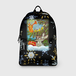 Рюкзак Новый год зайчик играет на барабане, цвет: 3D-принт — фото 2