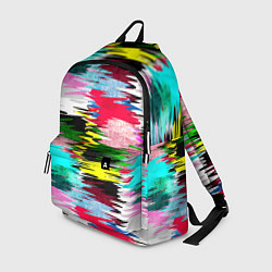 Рюкзак Абстрактный многоцветный неоновый узор, цвет: 3D-принт