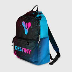 Рюкзак Destiny - neon gradient: символ, надпись, цвет: 3D-принт