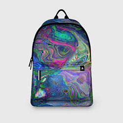 Рюкзак Цветные волновые разводы, цвет: 3D-принт — фото 2