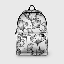 Рюкзак Графичные цветы на белом фоне, цвет: 3D-принт — фото 2