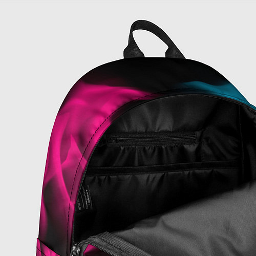 Рюкзак Citroen - neon gradient: символ, надпись / 3D-принт – фото 4