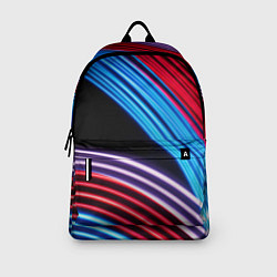 Рюкзак Красные и голубые абстрактные линии, цвет: 3D-принт — фото 2