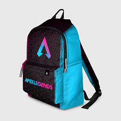 Рюкзак Apex Legends - neon gradient: символ, надпись, цвет: 3D-принт