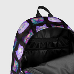 Рюкзак Неоновые кошачьи морды, цвет: 3D-принт — фото 2