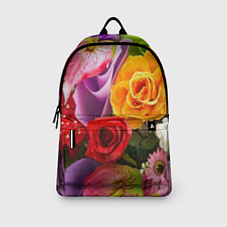 Рюкзак Прекрасный цветочный букет, цвет: 3D-принт — фото 2