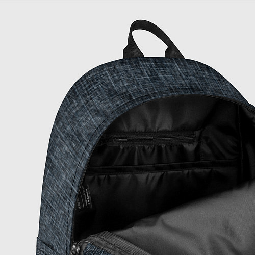 Рюкзак Черно-синий текстурированный в елочку, под джинсу / 3D-принт – фото 4