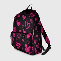 Рюкзак Розовые сердца, цвет: 3D-принт