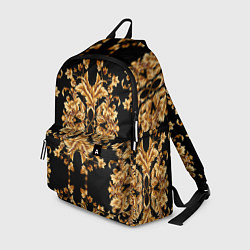 Рюкзак Золотая гжель модные цветы, цвет: 3D-принт
