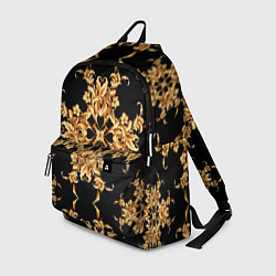 Рюкзак Золотая гжель цветы, цвет: 3D-принт