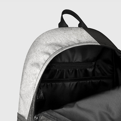 Рюкзак Белые и серые полосы на поверхности с блёстками / 3D-принт – фото 4