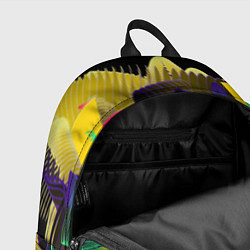 Рюкзак Цветная абстрактная полоса графика, цвет: 3D-принт — фото 2