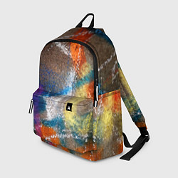 Рюкзак Рисунок цветными мелками на асфальте, цвет: 3D-принт