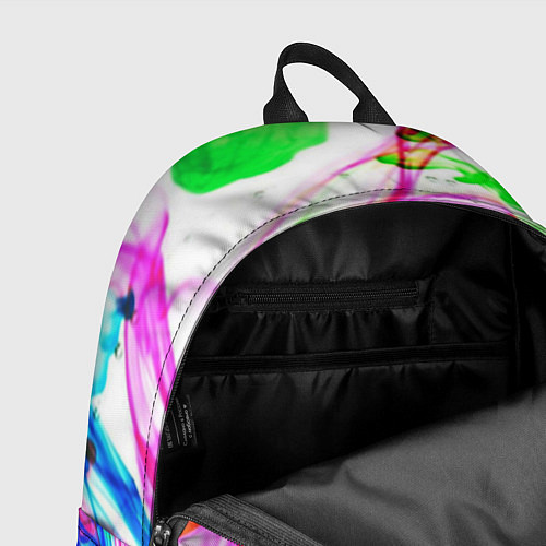 Рюкзак Неоновые краски в воде / 3D-принт – фото 4