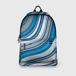 Рюкзак Волнистые полосы - текстура, цвет: 3D-принт — фото 2