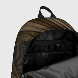 Рюкзак Тёмное-золотые пластины во тьме, цвет: 3D-принт — фото 2